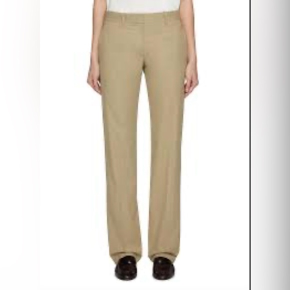 Theory Max C Stretch Canvas Khaki Trouser Pants NWT Tan Career Bus Casual Size 6 - Picture 1 of 10